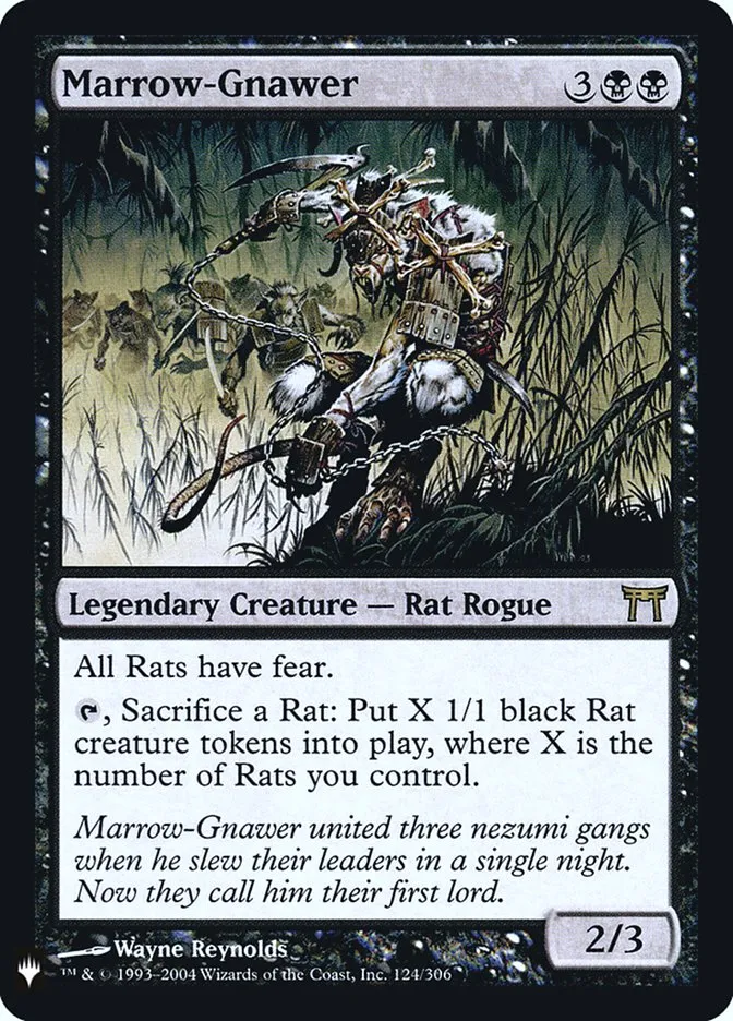 2020 The List Marrow-Gnawer #CHK-124 rare card image