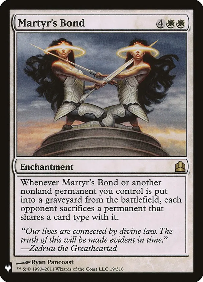 2020 The List Martyr's Bond #CMD-19 rare card image