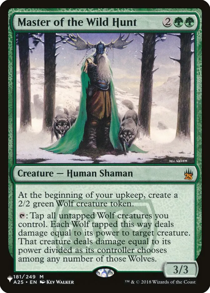 2020 The List Master of the Wild Hunt #A25-181 mythic card image