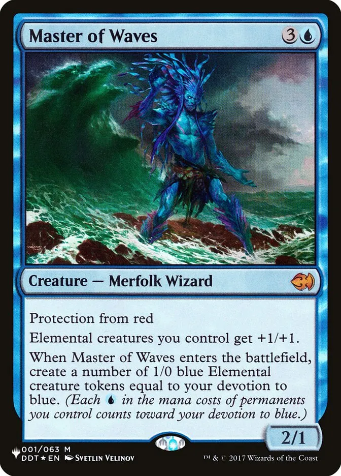 2020 The List Master of Waves #DDT-1 mythic card image