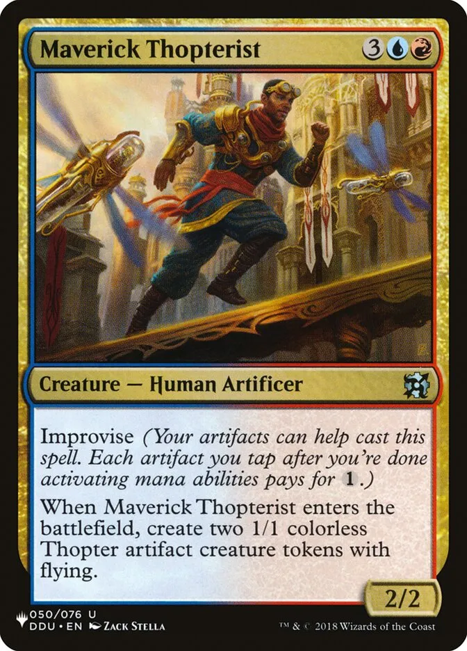 2020 The List Maverick Thopterist #DDU-50 uncommon card image