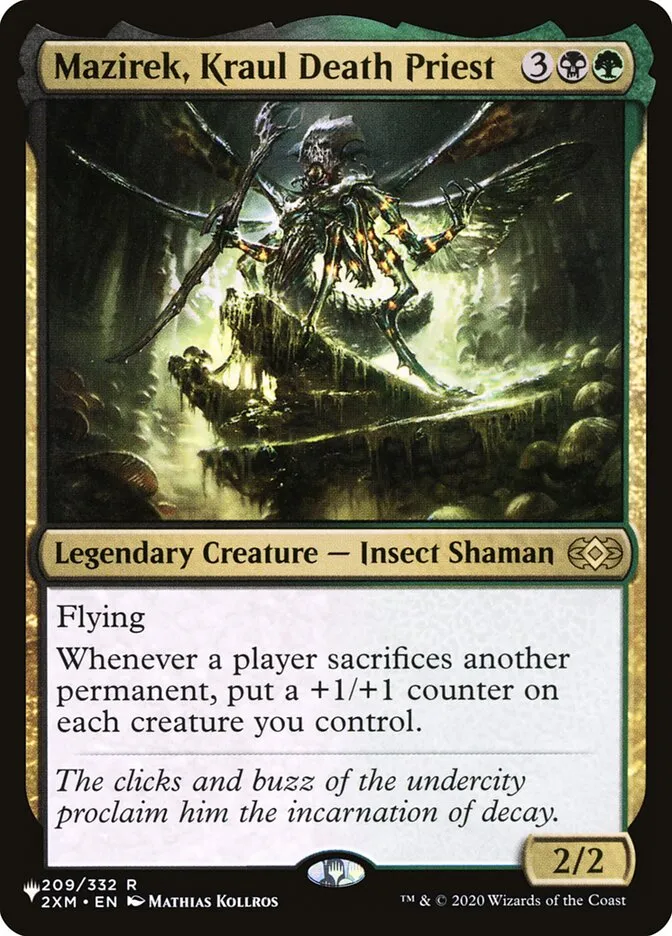 2020 The List Mazirek, Kraul Death Priest #2XM-209 rare card image