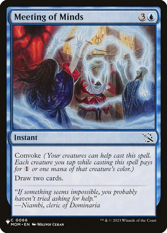 2020 The List Meeting of Minds #MOM-66 common card image