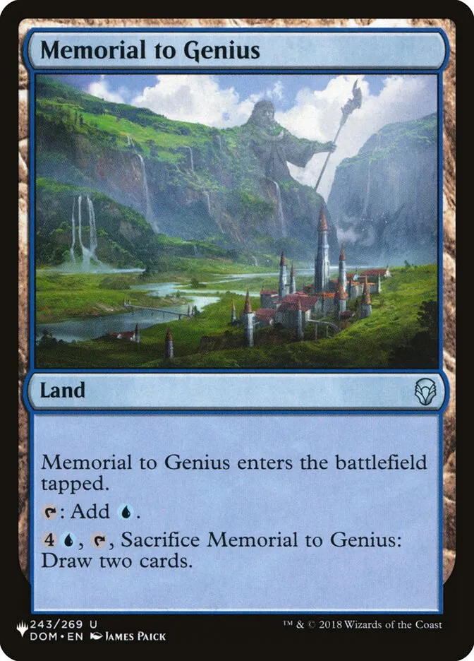 2020 The List Memorial to Genius #DOM-243 uncommon card image