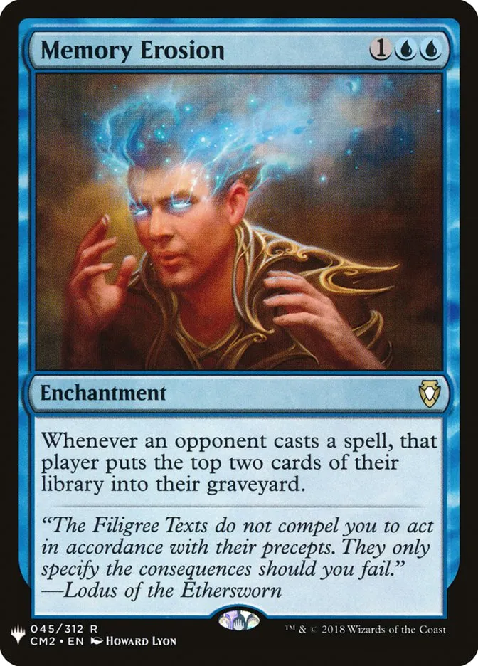 2020 The List Memory Erosion rare #CM2-45 rare card image