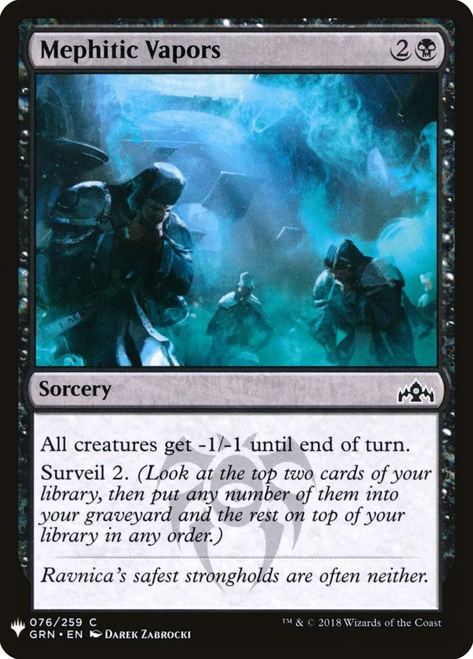 2020 The List Mephitic Vapors #GRN-76 common card image