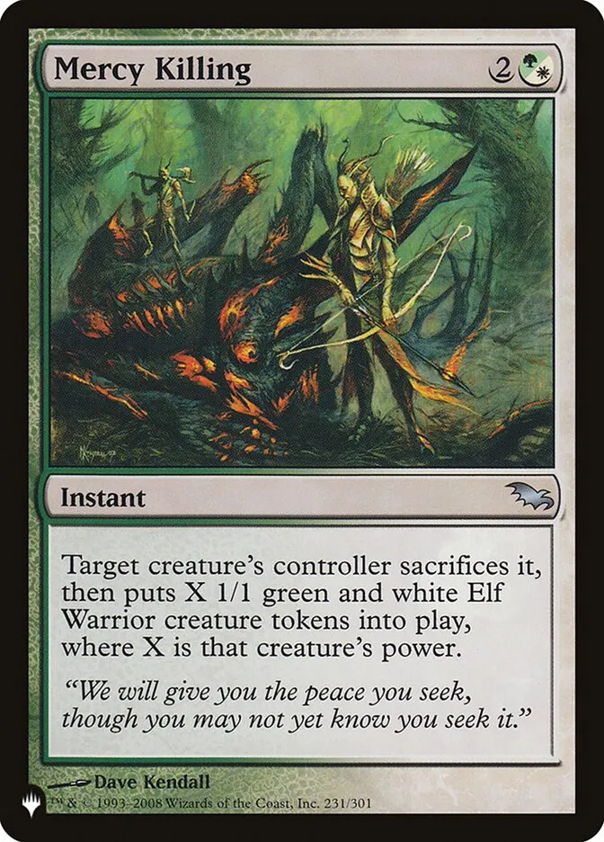 2020 The List Mercy Killing #SHM-231 uncommon card image