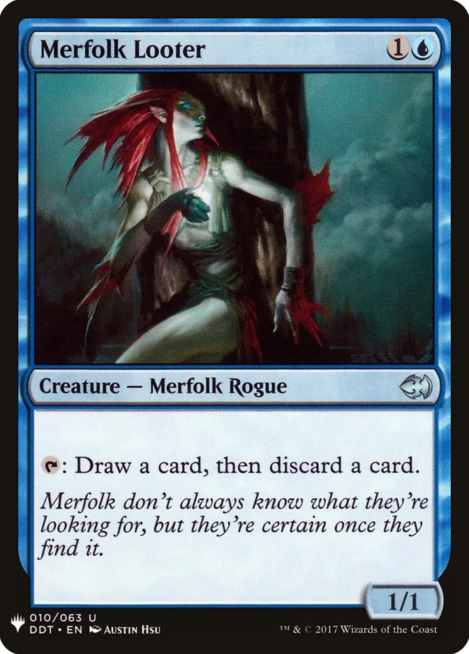 2020 The List Merfolk Looter #DDT-10 uncommon card image