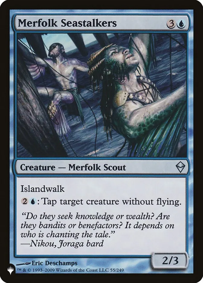 2020 The List Merfolk Seastalkers #ZEN-55 uncommon card image