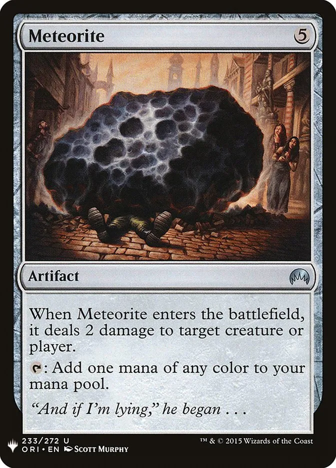 2020 The List Meteorite #ORI-233 uncommon card image