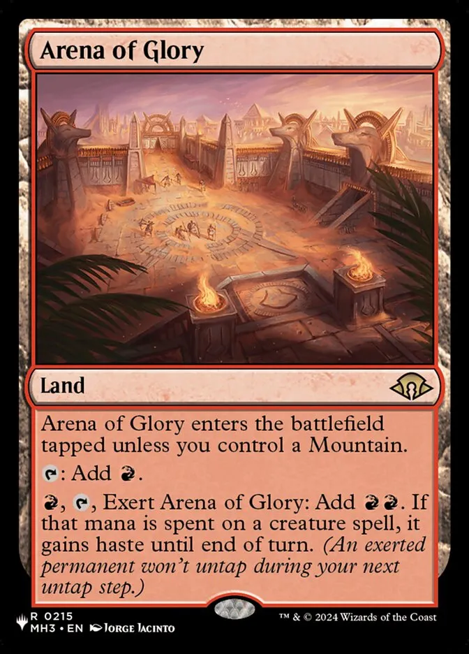 2020 The List Arena of Glory #MH3-215 rare card image