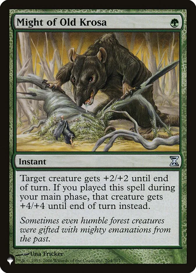 2020 The List Might of Old Krosa #TSP-204 uncommon card image