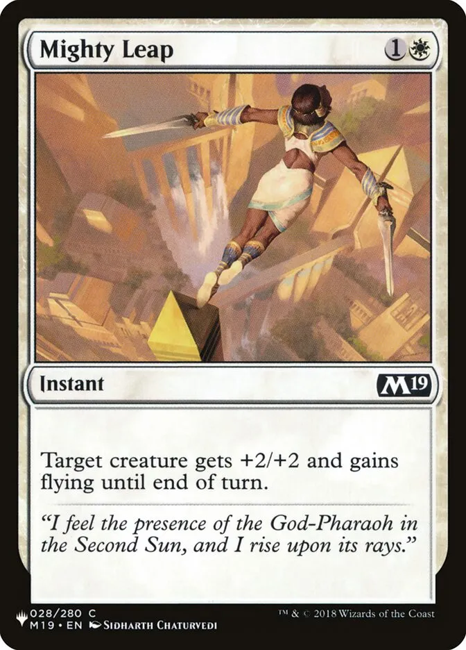 2020 The List Mighty Leap #M19-28 common card image
