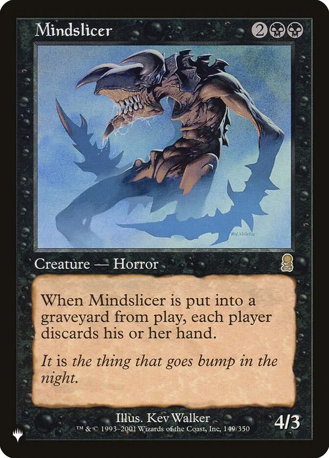 2020 The List Mindslicer #ODY-149 rare card image