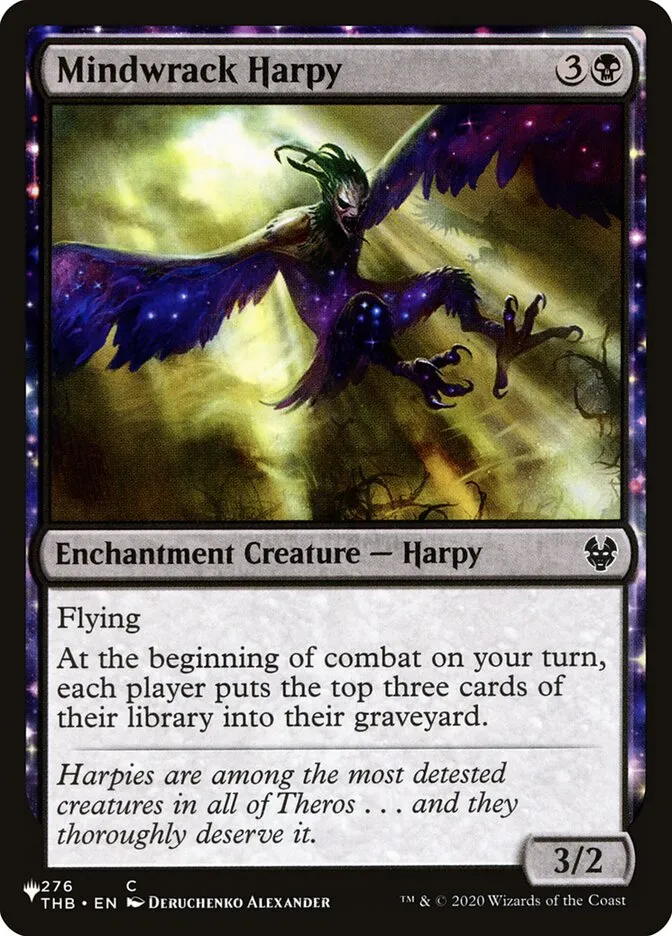 2020 The List Mindwrack Harpy #THB-276 common card image