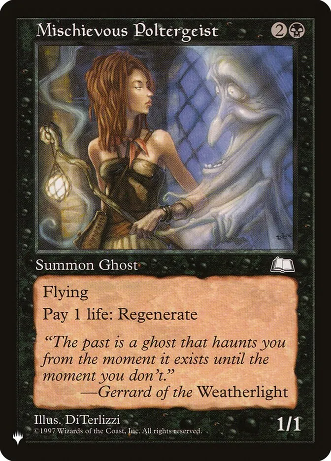 2020 The List Mischievous Poltergeist uncommon #WTH-74 uncommon card image