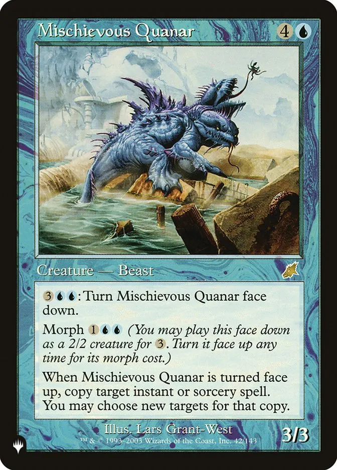 2020 The List Mischievous Quanar #SCG-42 rare card image