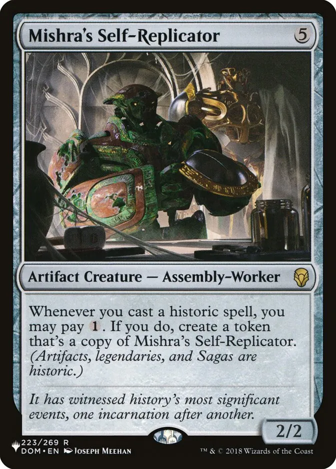 2020 The List Mishra's Self-Replicator #DOM-223 rare card image