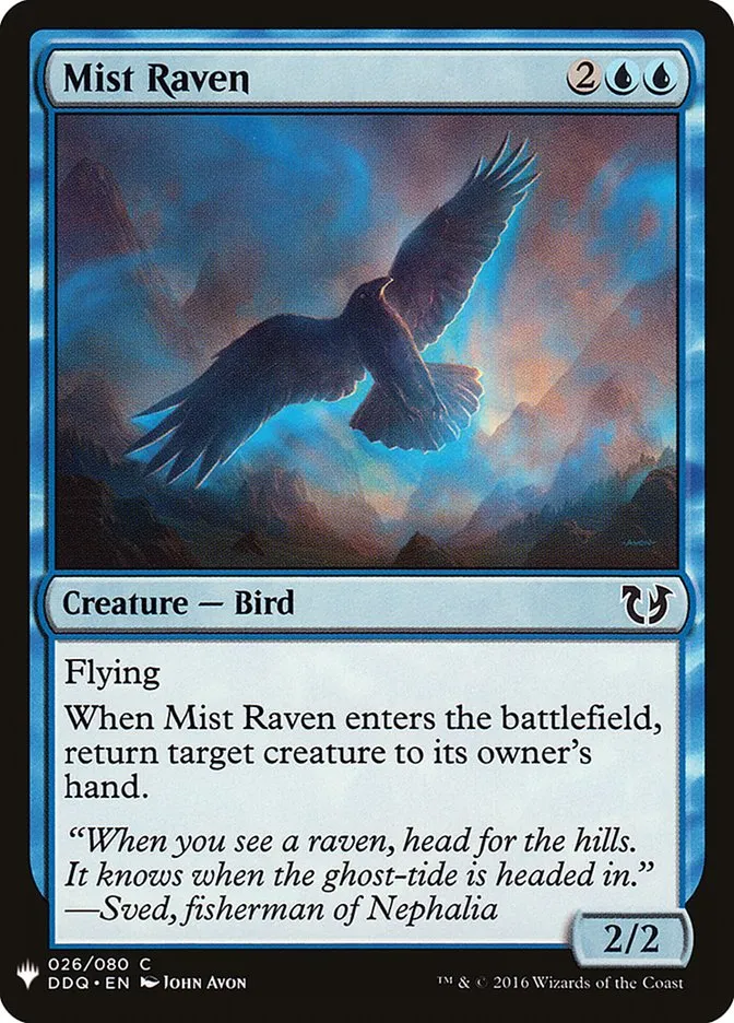 2020 The List Mist Raven #DDQ-26 common card image
