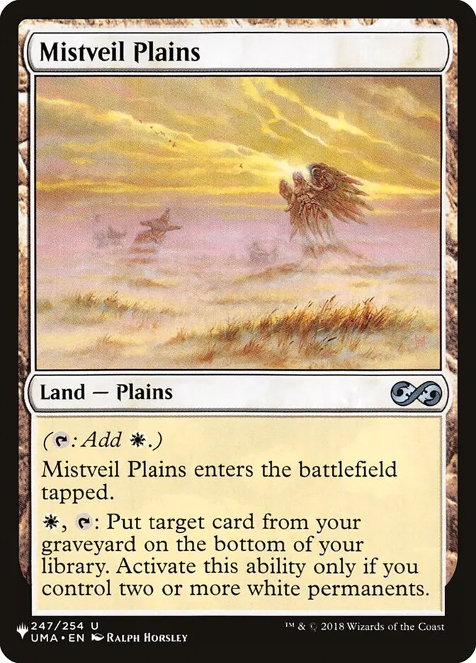 2020 The List Mistveil Plains #UMA-247 uncommon card image