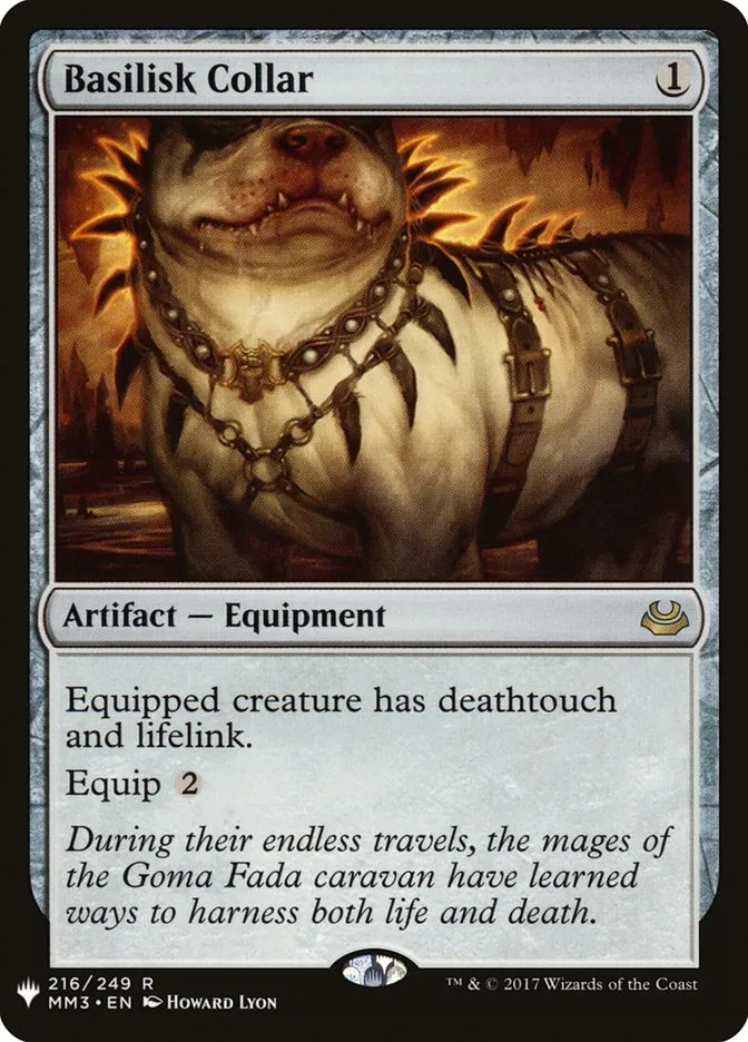 2020 The List Basilisk Collar #MM3-216 rare card image