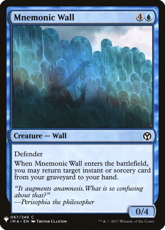 2020 The List Mnemonic Wall common #IMA-67 common card image