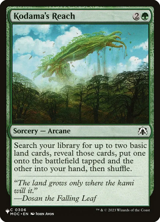 2020 The List Kodama's Reach #MOC-306 common card image