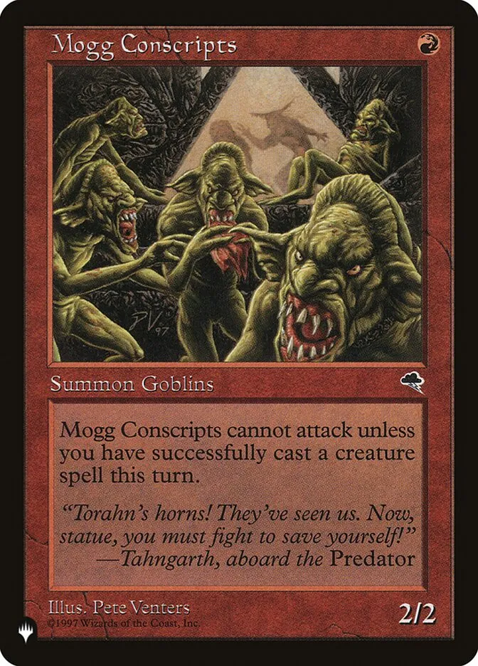2020 The List Mogg Conscripts common #TMP-189 common card image