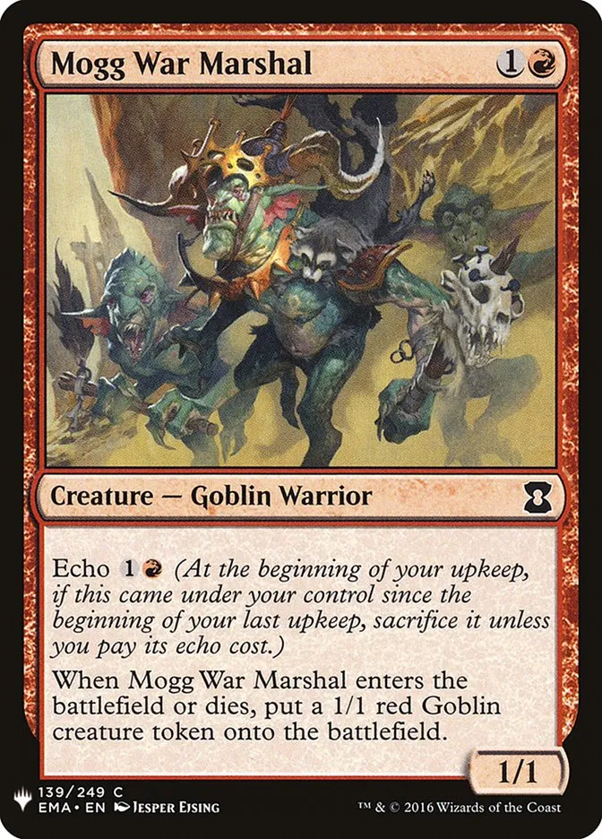 2020 The List Mogg War Marshal #EMA-139 common card image
