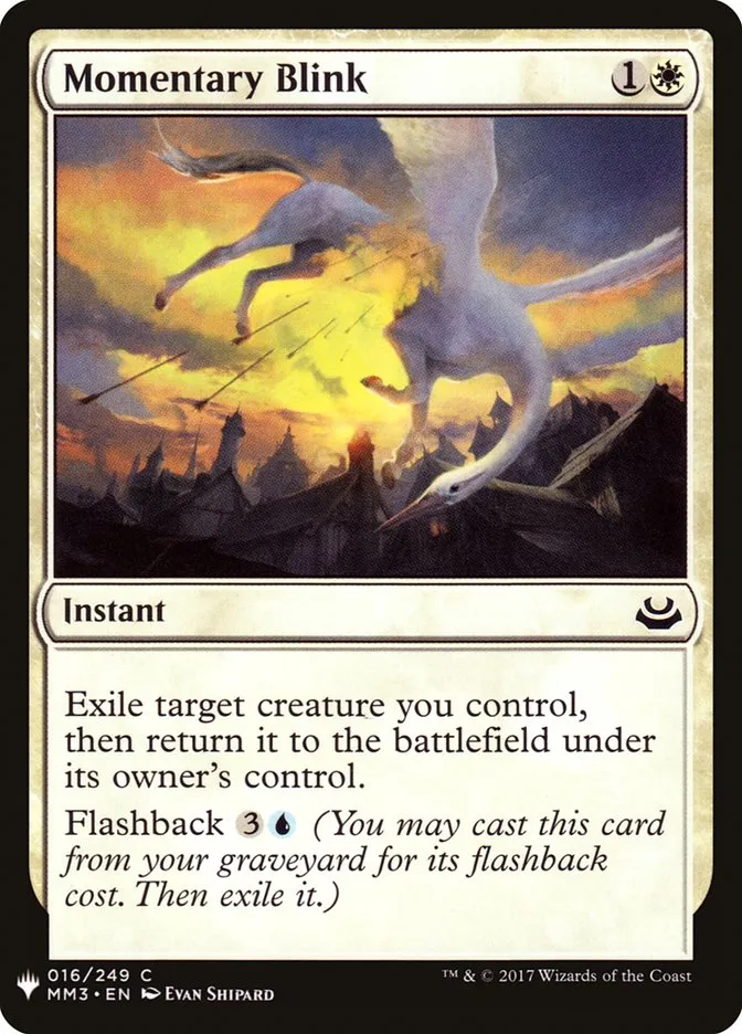 2020 The List Momentary Blink #MM3-16 common card image