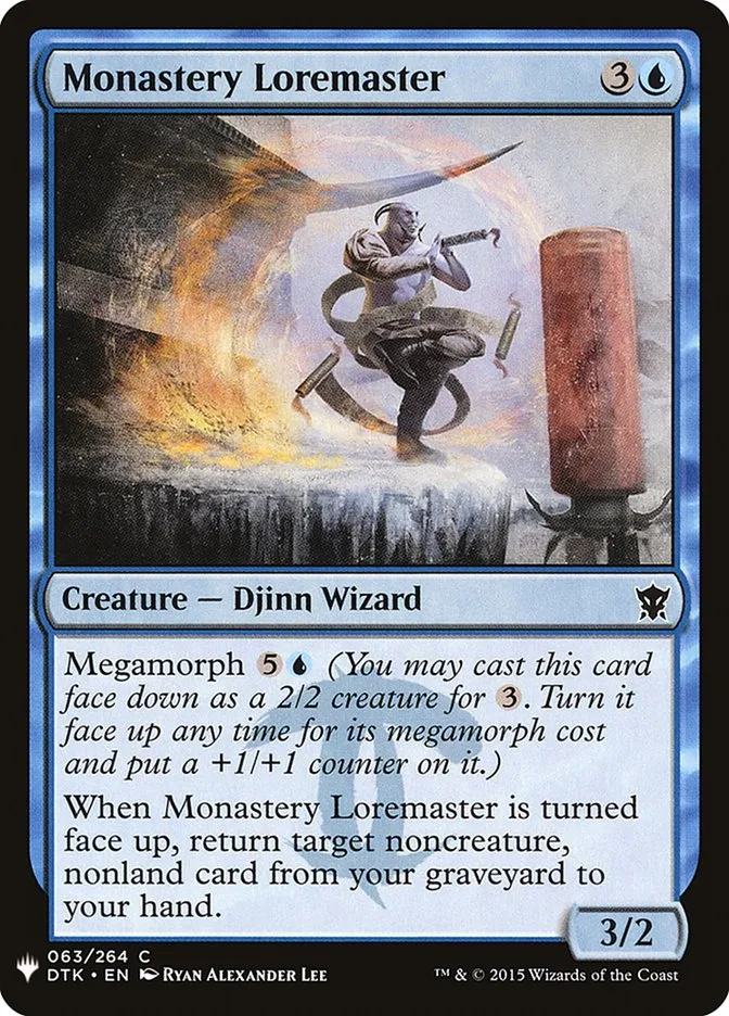 2020 The List Monastery Loremaster common #DTK-63 common card image