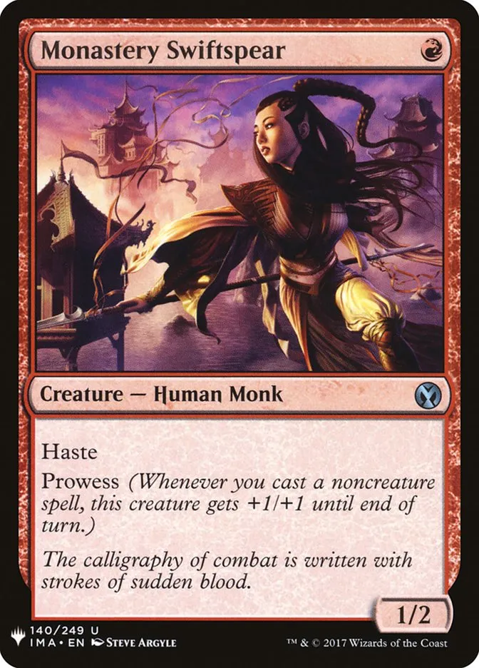2020 The List Monastery Swiftspear #IMA-140 uncommon card image
