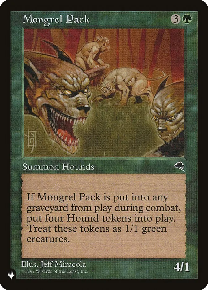 2020 The List Mongrel Pack rare #TMP-237 rare card image