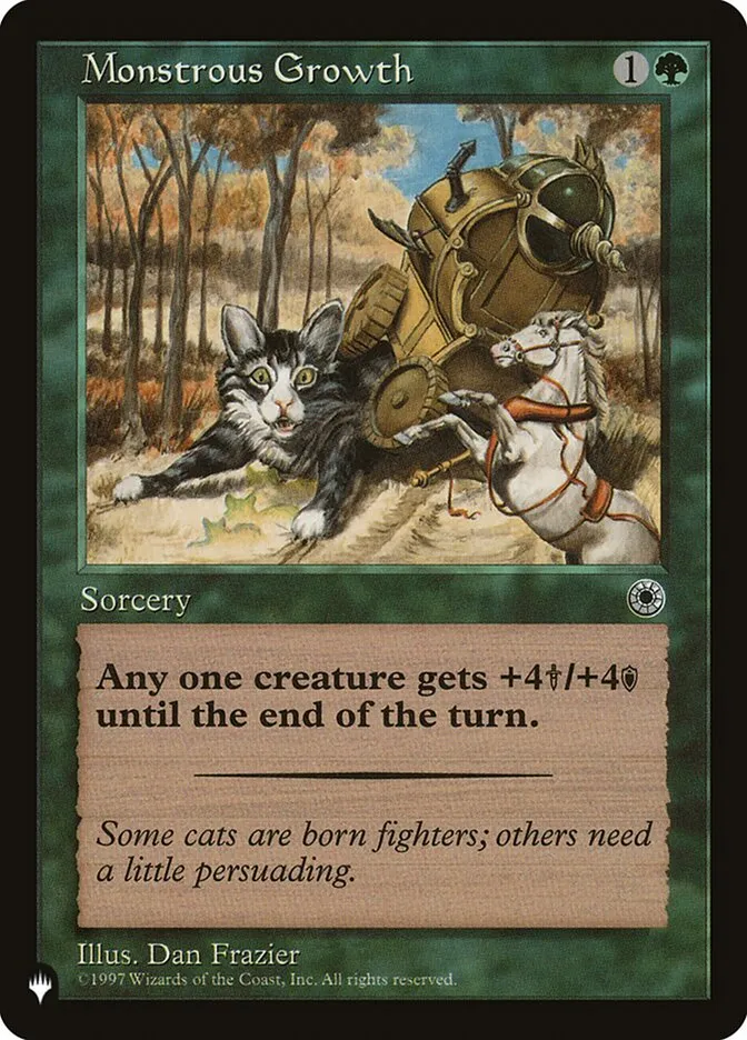 2020 The List Monstrous Growth #POR-173 common card image