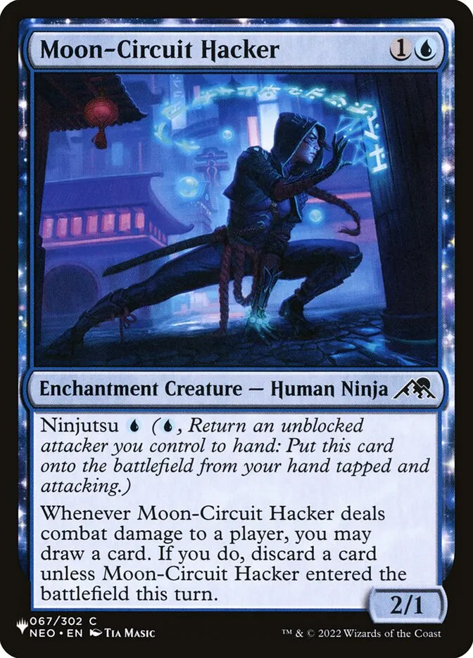 2020 The List Moon-Circuit Hacker common #NEO-67 common card image