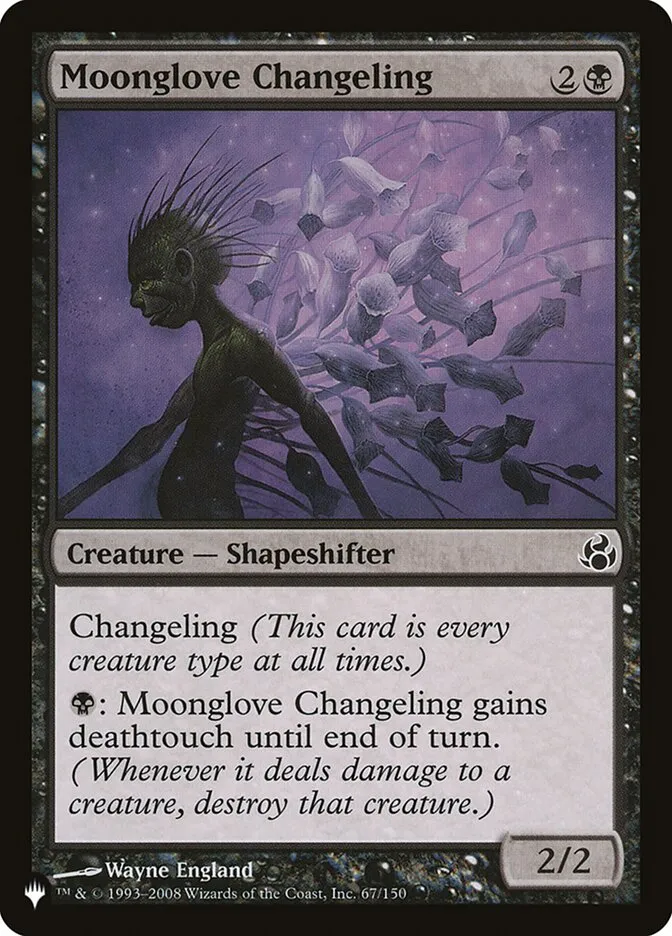 2020 The List Moonglove Changeling #MOR-67 common card image