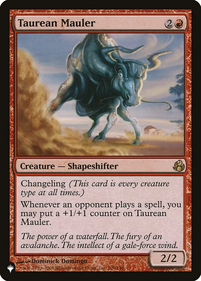 2020 The List Taurean Mauler #MOR-109 rare card image
