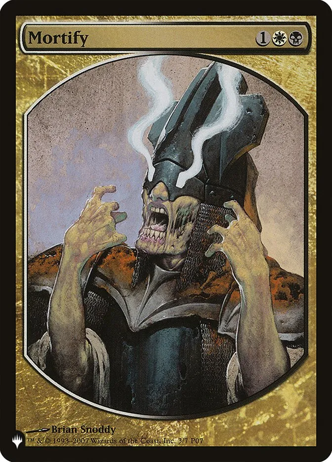 2020 The List Mortify rare #P07-3 rare card image
