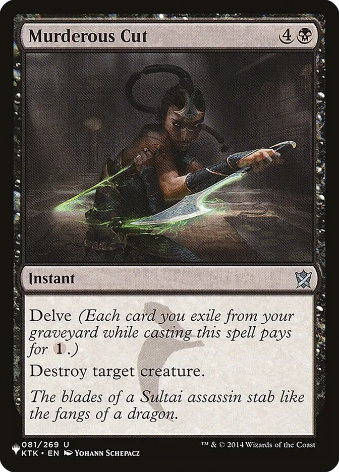 2020 The List Murderous Cut #KTK-81 uncommon card image