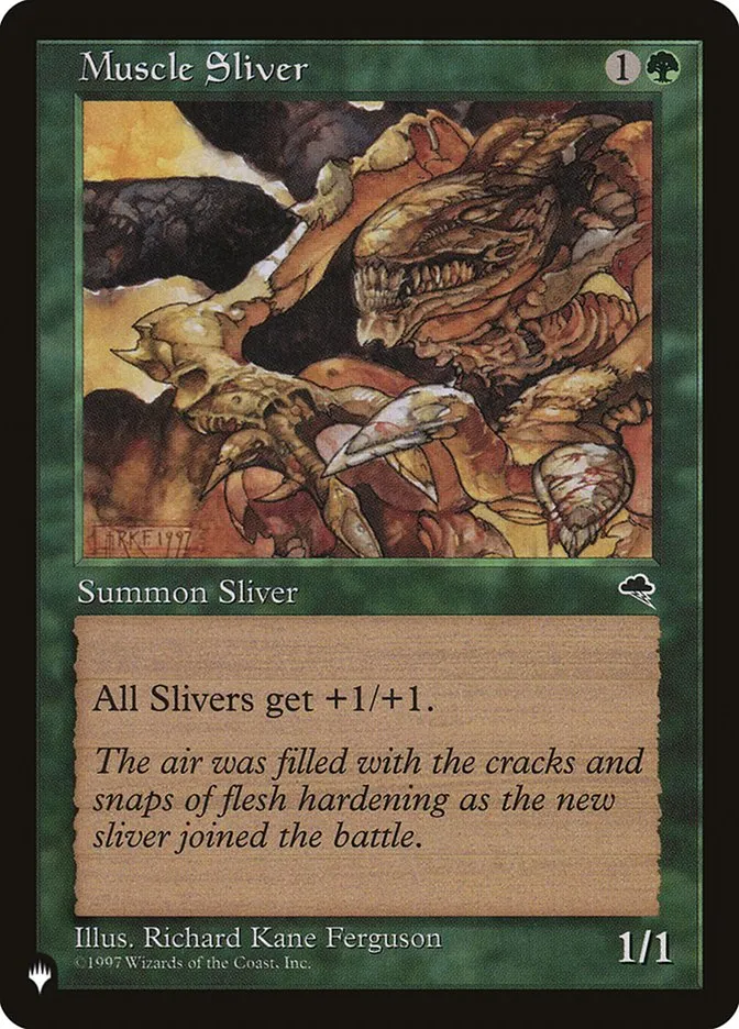 2020 The List Muscle Sliver common #TMP-238 common card image