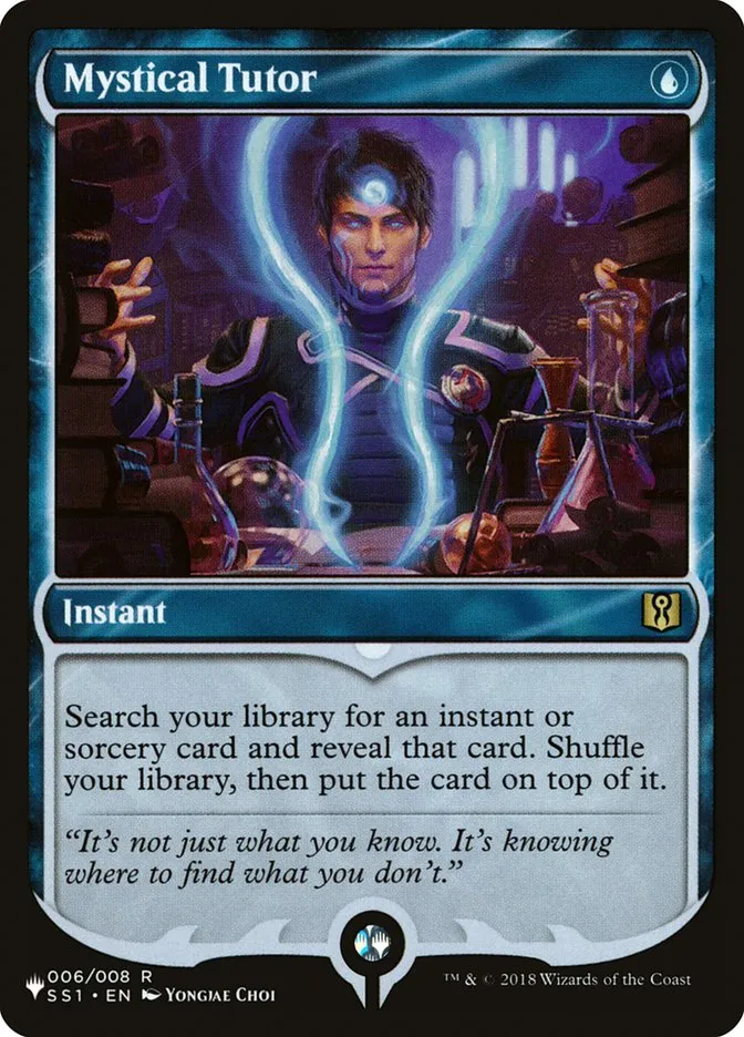 2020 The List Mystical Tutor #SS1-6 rare card image
