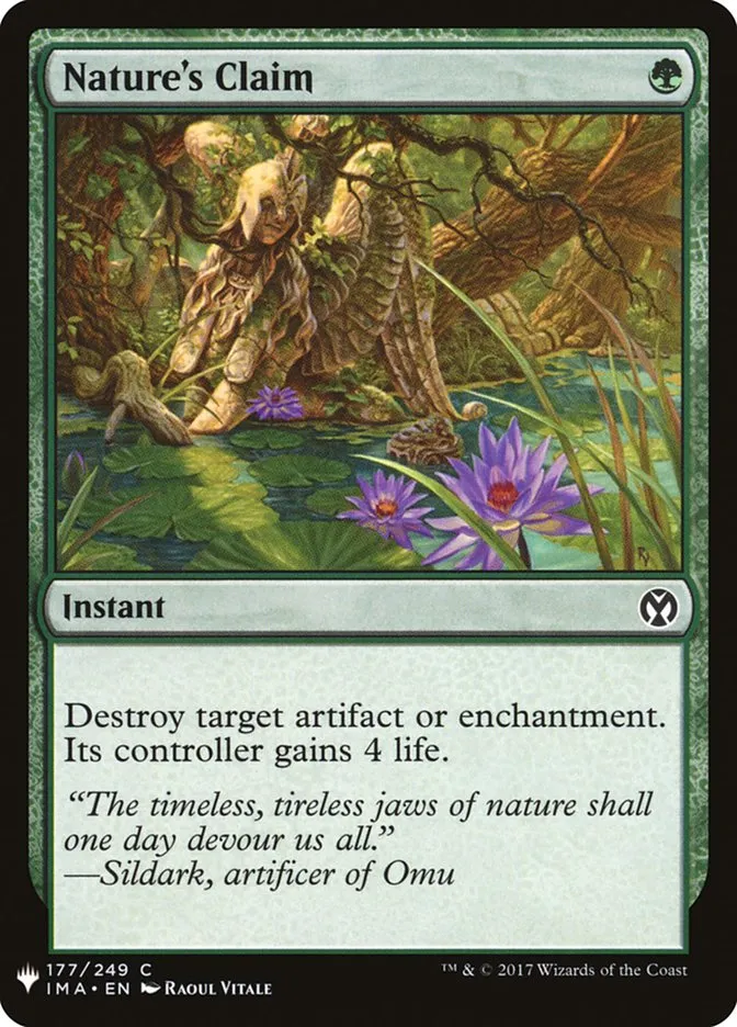 2020 The List Nature's Claim #IMA-177 common card image