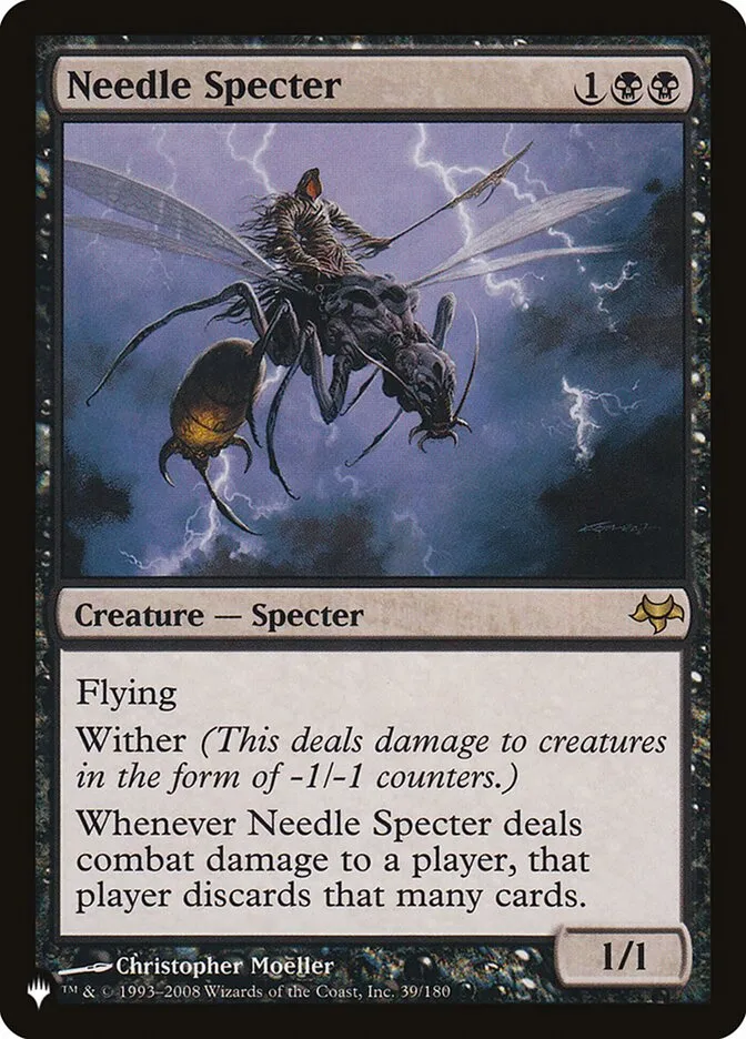 2020 The List Needle Specter #EVE-39 rare card image