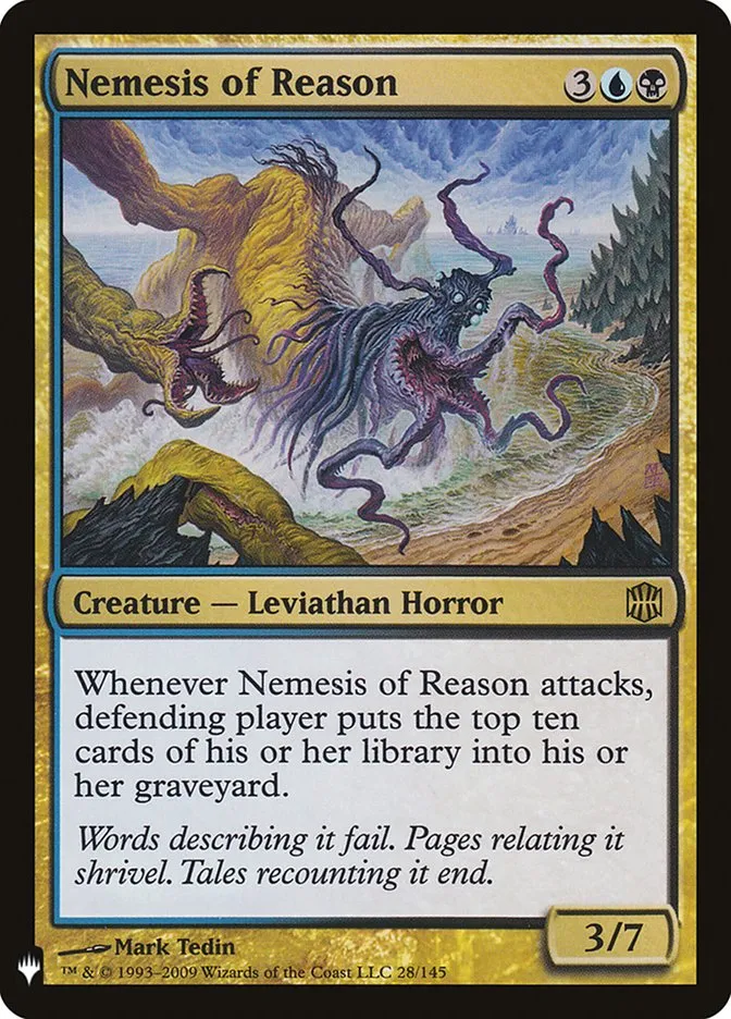 2020 The List Nemesis of Reason #ARB-28 rare card image