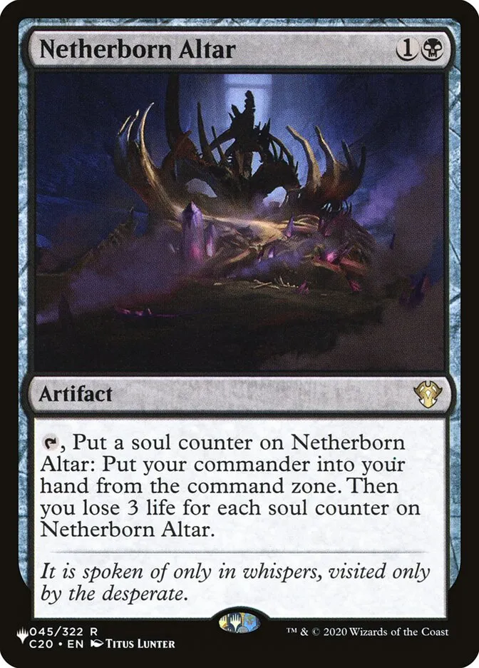 2020 The List Netherborn Altar #C20-45 rare card image