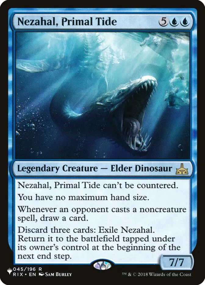 2020 The List Nezahal, Primal Tide #RIX-45 rare card image