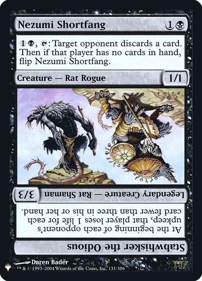 2020 The List Nezumi Shortfang // Stabwhisker the Odious #CHK-131 rare card image