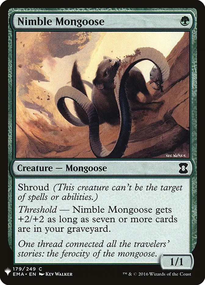 2020 The List Nimble Mongoose common #EMA-179 common card image