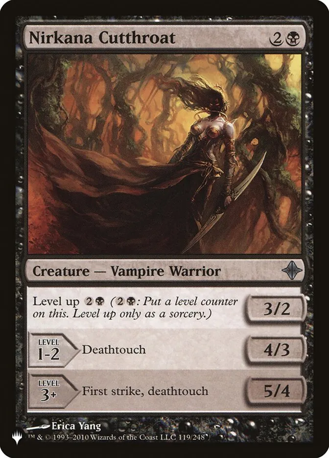 2020 The List Nirkana Cutthroat #ROE-119 uncommon card image