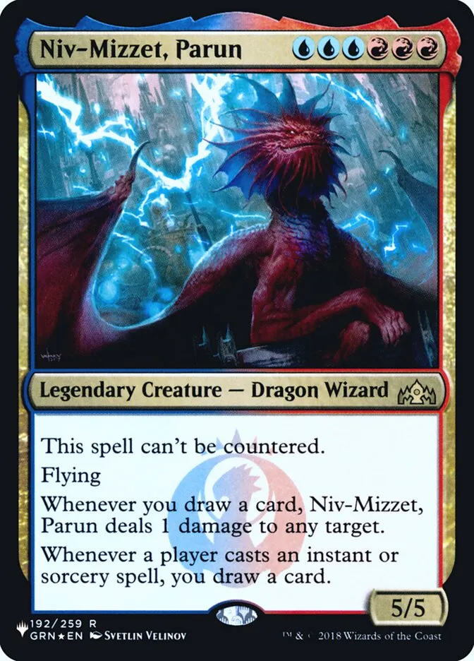 2020 The List Niv-Mizzet, Parun #GRN-192 rare card image